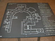Esempio mappa tattile, planimetria generale dell'Auditorium di Roma